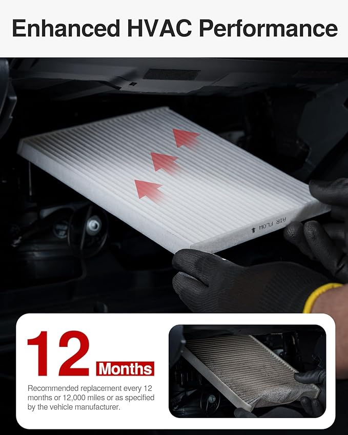 Puroma Cabin Air Filter, Replacement for CF11819, Hyundai Azera, Santa Fe, Sonata, Chevrolet Captiva Sport, Equinox, GMC Terrain, Kia Cadenza, Optima, Sedona, Saturn Vue