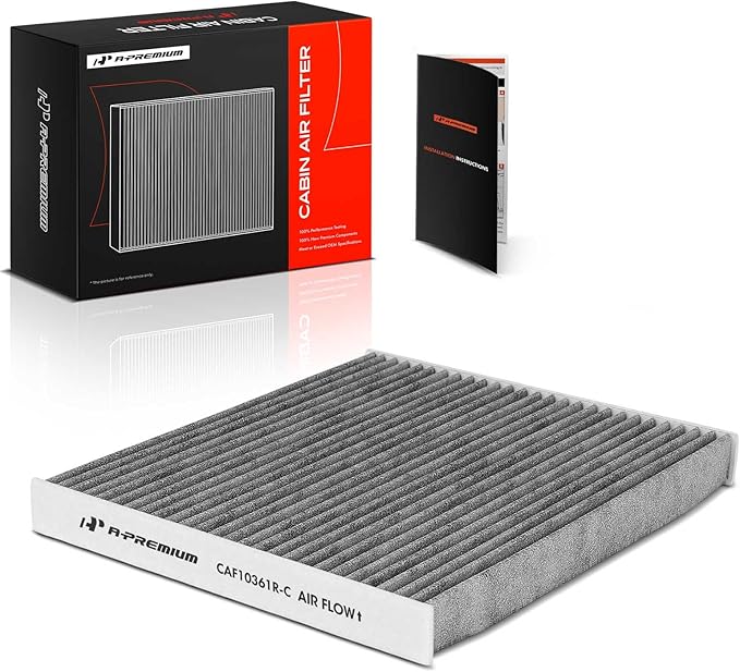 A-Premium Cabin Air Filter with Activated Carbon Compatible with Chevrolet Cobalt 2005-2010, HHR 2006-2011 & Pontiac G5 2007-2010 & Pursuit 2005-2006 & Saturn Ion 2003-2007, Replace# 52493319
