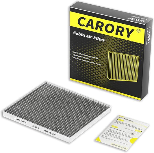 CARORY Cabin Air Filter w/Activated Carbon for 2008-2017 Buick Enclave, 2009-2017 Chevy Traverse, 2007-2016 GMC Acadia, 2017 GMC Acadia Limited, 2007-2010 Saturn Outlook, CF11663, 20958479
