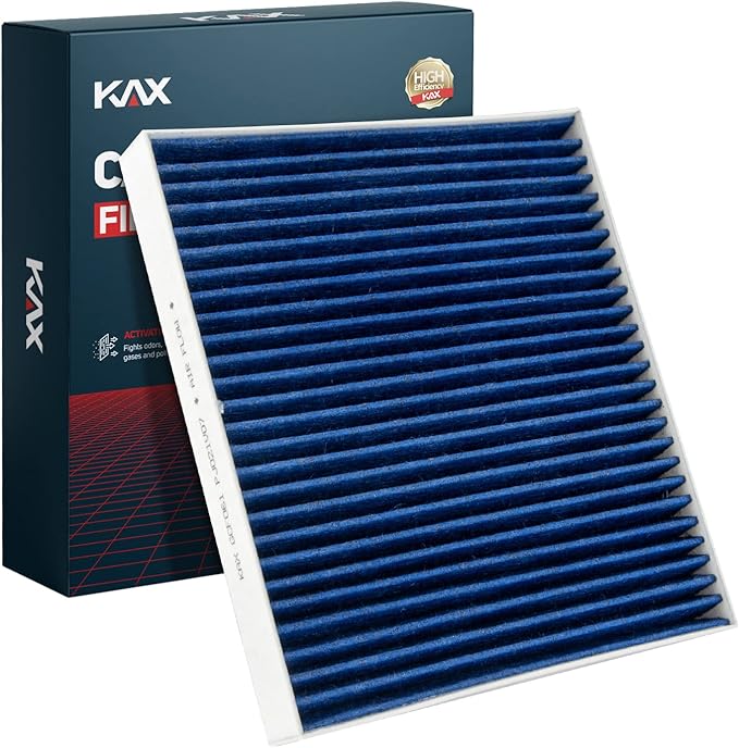 KAX Premium HEPA Cabin Air Filter with Dual Active Carbon, CF10729 Replacement for Dodge Avenger, Caliber, Journey, Ram 1500 2500 3500, Jeep Compass, Patriot, 200 Cabin Filter, Strong Adsorption