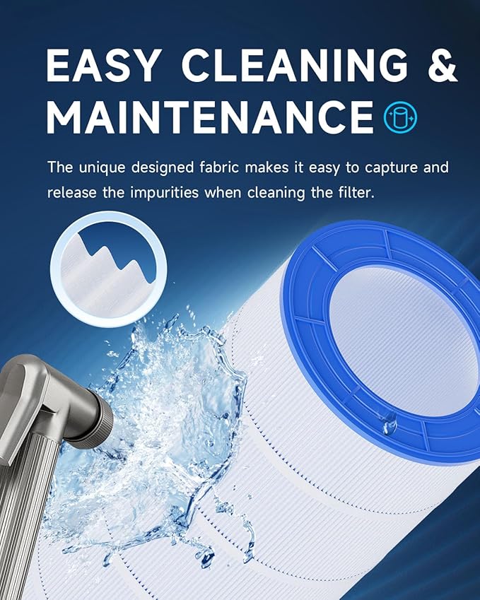AQUALTRA Pool Filter Compatible with CC150, PAP150, CCRP150, PAP150-4, Ultral-C4, PP-C4, C-9415, R173216, FC-0687, 150 sq. ft. 31 1/8" x10 1/16" 2 Pack