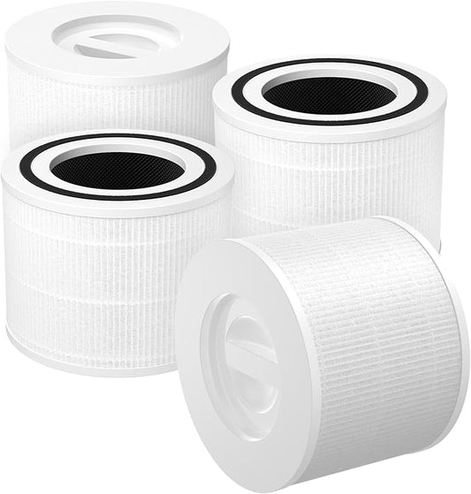 Core P350 Pet Care Replacement Filter for LEVOIT Core P350 Core 300 Air Purifier, 3-in-1 Filter Replacement, Part # Core P350-RF, 4 Pack