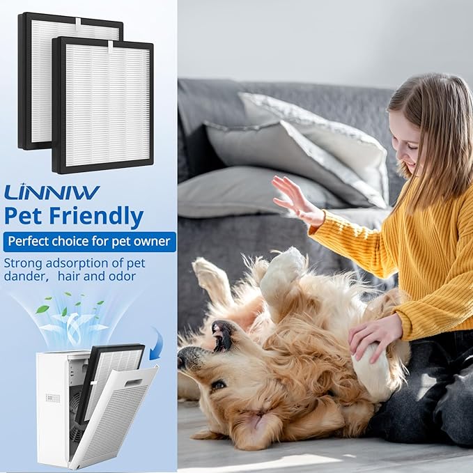 G3 Air Purifier Replacement Filter for AMEIFU, Compatible with AMEIFU G3 Sferf-30 (FXAP2W) For VEWIOR ClearAir-A3 For Tailulu HQZZ-260 3-IN-1 HEPA, 2 Pack