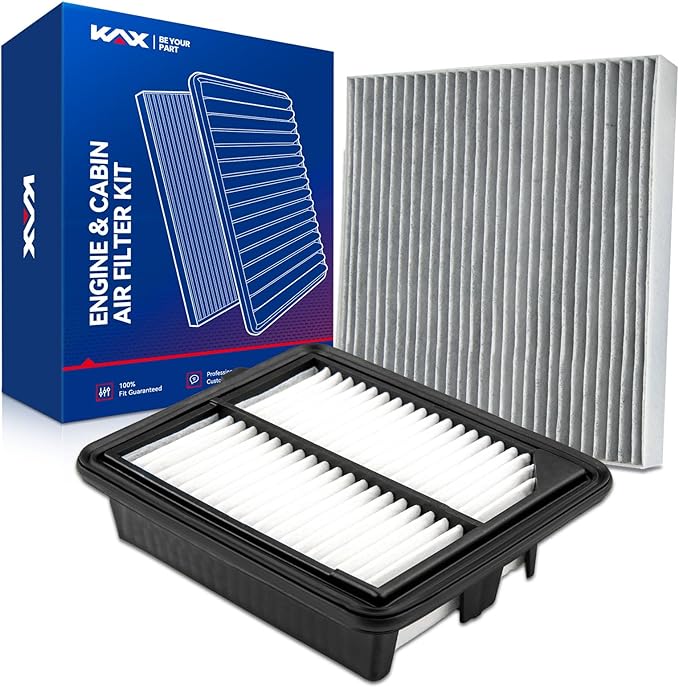 KAX Engine & Cabin Air Filter Kit, Replacement for Honda Accord 2014-2017, 2018-2022 2.0L (FULL HYBRID EV-GAS), Replace# CA11399 CF10134