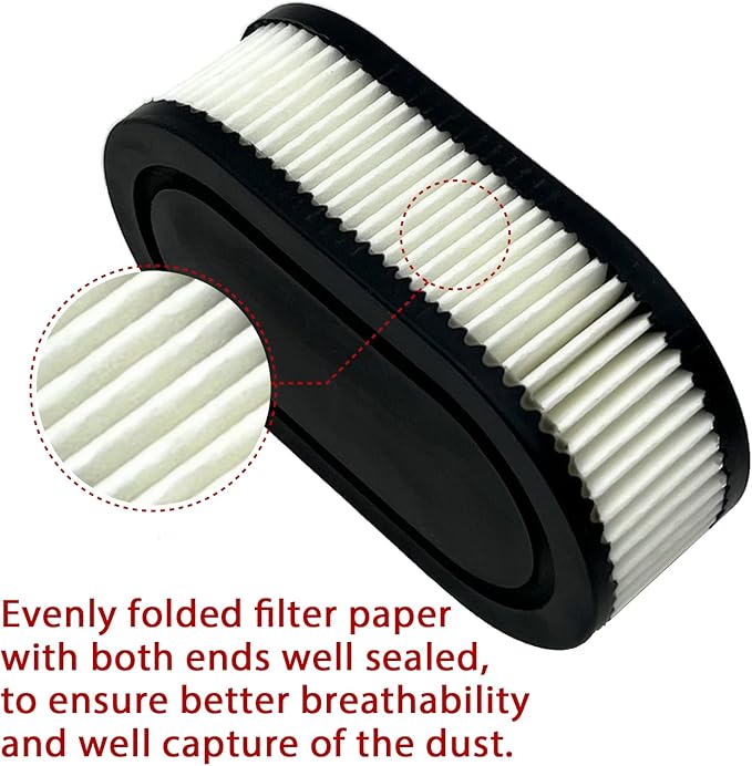 Lawn Mower Tune Up Kit – 593260 Air Filter + Spark Plug for Toro Recycler 22 inch lawn mower Compatible with TB110 TB115 TB200 TB230 TB330 TB370 – Fits 593260 Engines