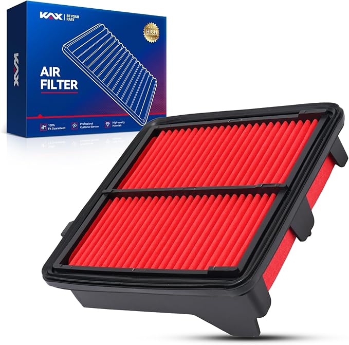 KAX Premium Engine Air Filter, CA10650 Replacement for Honda Fit 2009-2013, Advanced Air Filter Media, Increased Acceleration