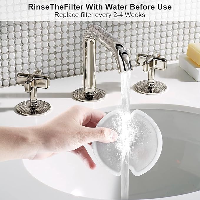 Wonder Creature Cat Water Fountain Filter Replacement, 4/8/12/4+4/8+8 Filters Pack for 2L/67oz Automatic Cat Fountain (8 Pack)
