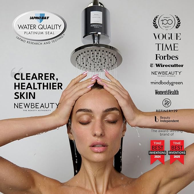 Filterbaby Genuine Official Pro Series Shower Filter Refill, Tested to NSF/ANSI 177, Reduces up to 99% Chlorine & Chloramine, Lab Tested for Certain Heavy Metals & 60+ Contaminants, 1 Pack