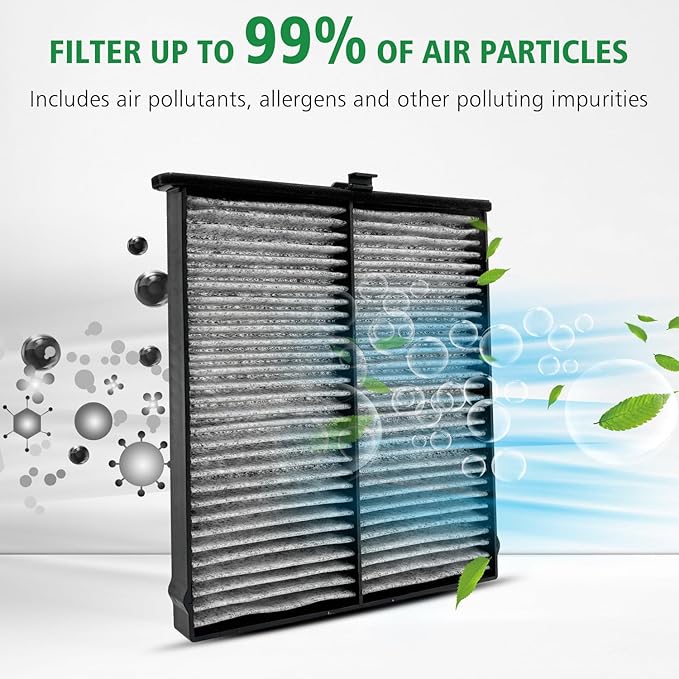 Capume 3PCS Cabin Engine Air Filter Kit Fits for 2014-2018 Mazda 3, 2014-2021 Mazda 6, 2013-2023 CX-5, Replacement for CA11259, CF11811, KD45-61-J6X, JMJ6XJMPE07