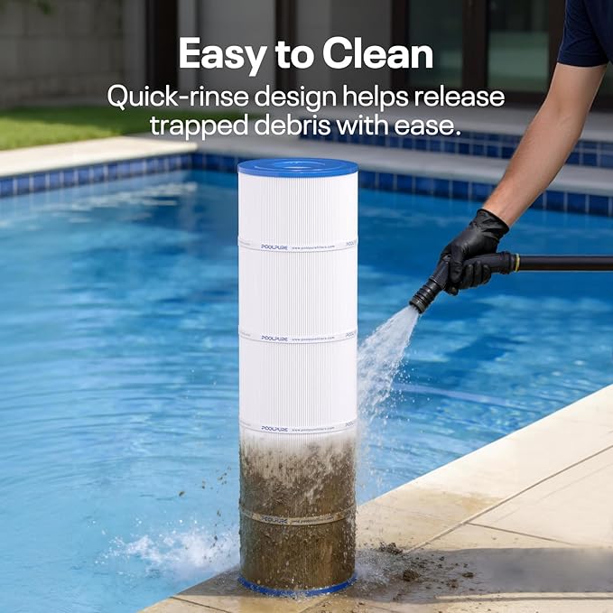 POOLPURE PLFPA100N Pool Filter Replaces PA100N, PA100N-4, Unicel C-7487, Filbur FC-1270, Hayward CX870RE, CX870-XRE, Hayward C4000, C4020, C4000S, 4PACK