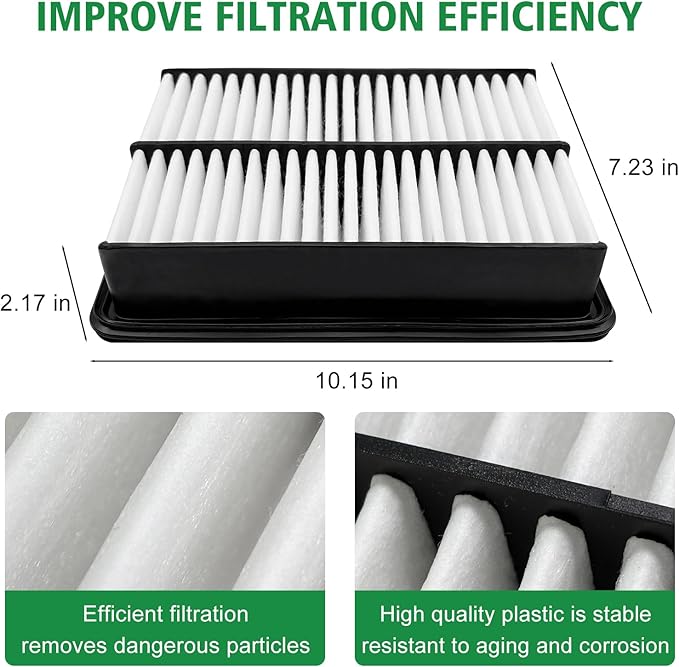 Capume 2PCS Cabin Engine Air Filter JMF61 JM3A0A Kit Fits for Mazda 3 2019-2025, Mazda 3 Sport 2019-2024, CX-30 CX 30 CX30 2020-2025, BDGF-61-J6X, CF12773, PAH9-13-3A0A
