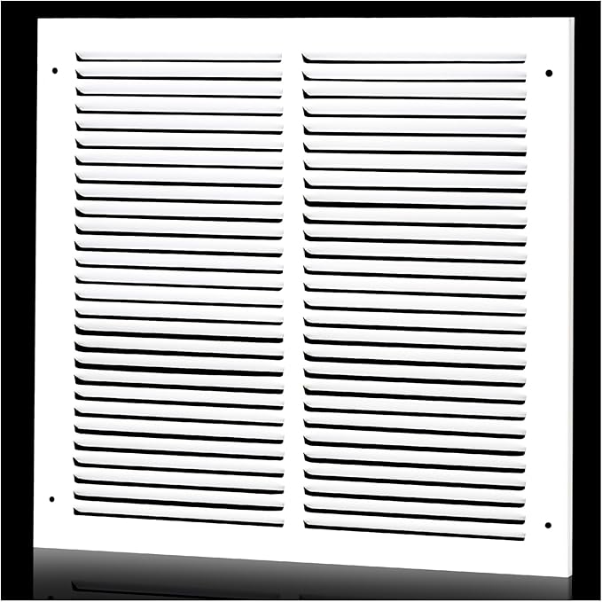 14 x 14 Inch Duct Opening Return Air Vent Cover for Wall or Ceiling, Return Air Grille HVAC AC Wall Air Return Vent Cover HVAC Cold Air Grill Without Filter Housing,Outer Dimension:15.75"WX15.75"
