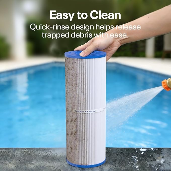 POOLPURE PLFPRB50-IN Spa Filter Replaces Pleatco PRB50-IN, PRB50IN, Unicel C-4950, Filbur FC-2390, Jacuzzi J210/J220/J235/J245/J275, Guardian 413-212-02, 373045, 5X13 Drop in Hot Tub Filter, 1 Pack