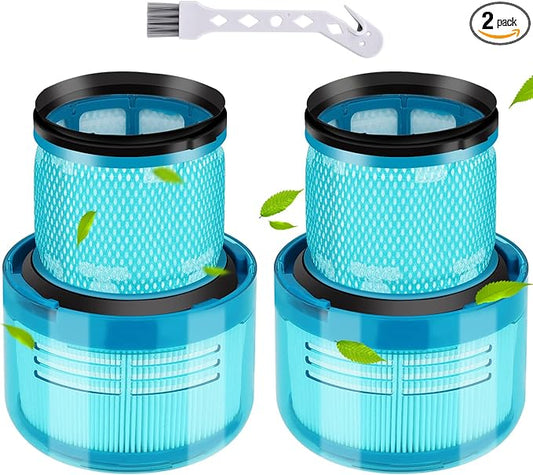 Rebirthcare Filter for Dyson V15 Detect, 2-Pack Premium True HEPA Replacement Filters Compatible with Dyson V15 Detect Absolute Submarine V11 Animal Filter, V11 Filter, Part no 970013-02