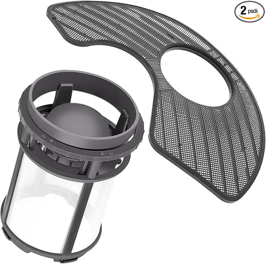 IWIWE W10872845 Dishwasher Pump Filter Cup & WPW10463906 Screen Filter - Compatible with Whirlpool/Kenmore/KitchenAid Dishwasher - Replaces AP6030094 PS11759673 W10393351 AP6021820 PS11755148 2312301