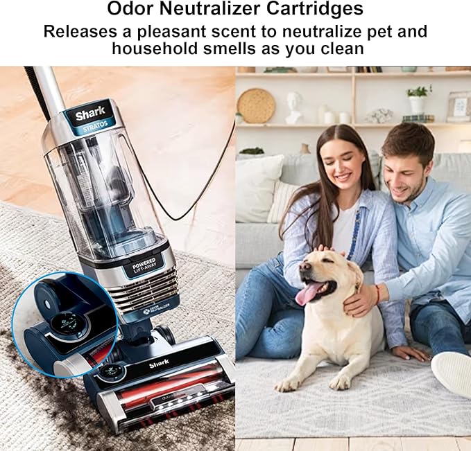 AZ3002 Filter Replacement for Shark Stratos AZ3002 AZ3000 AZ3000W Upright Vacuum: 2 HEPA Filters, 4 Foam & Felt Kit, 4 Odor Neutralizer Cartridges, Help Remove Dust, Hair & Fine Particles
