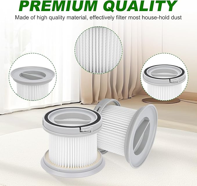 FSV011 Replacement Filters for FABULETTA 23Ft Corded Stick Vacuum Cleaner - 2Pack (NOTE: IT IS NOT FSV001 Filter)