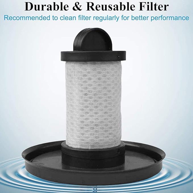 4 Pack Foam & Felt Filters, 1 Soft Main Brush, 2 Pre-Motor Filter & 2 Post-Motor Hepa Filter for Shark LZ600, LZ601, LZ602, LZ602C APEX UpLight Lift-Away DuoClean Vacuum Cleaner # XFFLZ600 & XHFFC600