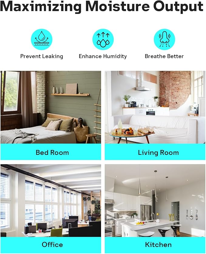 Leemone 2-Pack Bedside Humidifier Filter Replacement Compatible with Canopy Bedside & Nursery Humidifiers, Made with Wood Pulp & Paper Filter, Humidifier Wicking Filter Lasts Up to 6 Weeks