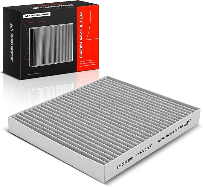 A-Premium Cabin Air Filter with Activated Carbon Compatible with Chrysler, Dodge, Jeep & Ram Models - 200, Sebring, Avenger, Caliber, Journey, Compass, Patriot, 1500, 2500, 3500 - Replace# 5058693AA