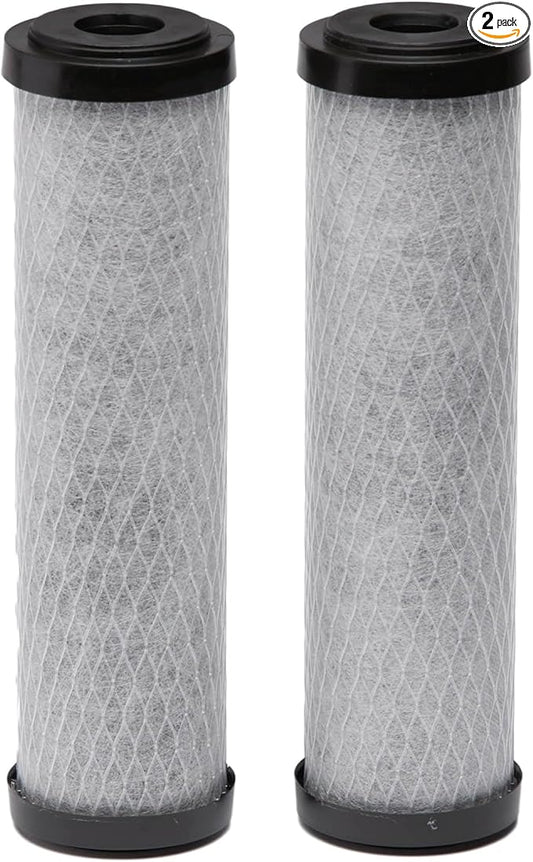 EcoPure EPW2C Carbon Block Universal Whole Home Water Filter 2-Pack – Fits Standard Capacity Systems – NSF Certified – 5 Micron – Reduces Chlorine, Sediment, Sand, Dirt & Rust – 3-Month Life per Filter