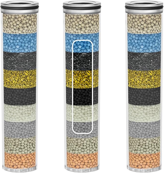 Shower Filters Compatible with SunCleanse Shower Filter Replacement, for Hard Water,3-Pack