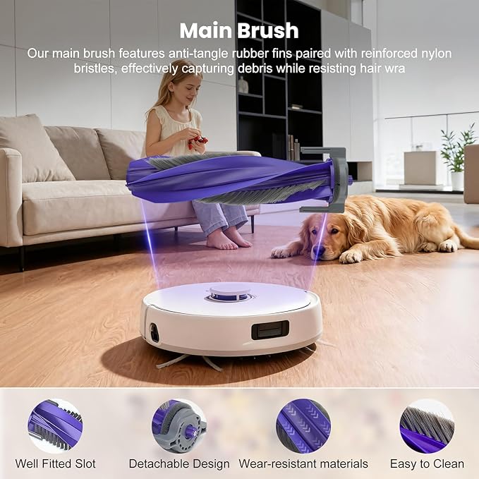 20 Pcs Accessories kit for NARWAL Freo X10 Pro Robot Vacuum, 1 Main Brush, 6 Dust Bags, 4 Hepa Filters, 4 Mop Pads, 4 Side Brushes, 1 Clean Tool, Replacement Parts with Narwal Freo X10 Pro