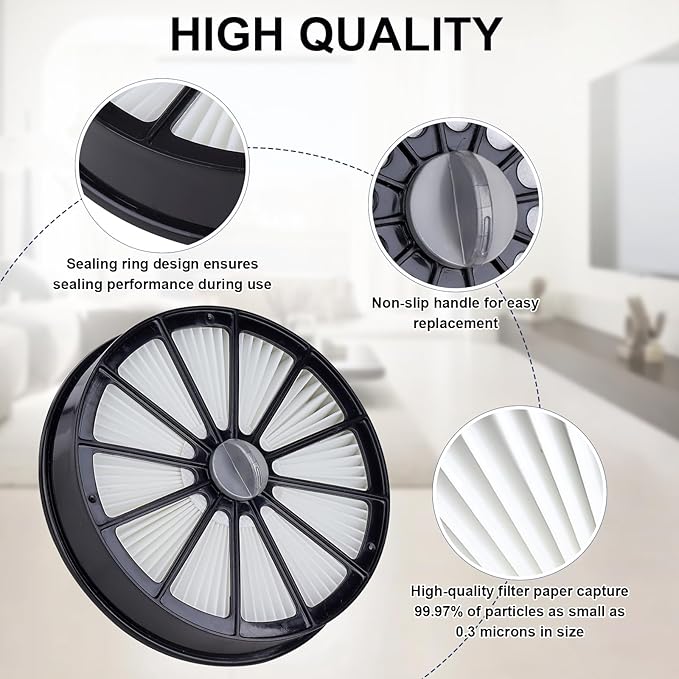 2087 Filter Replacement Compatible for Bissell Pet Hair Eraser Lift-Off Upright Vacuum Models-2087 Series,20872,20874,20878,2087Q,2087R, Vacuum Filter Replacement Accessories, Compare to Part#1612637