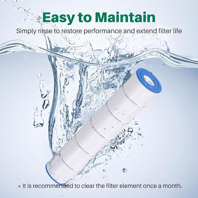 TOREAD PCC130 Pool Filter Replaces Pentair CCP520, R173578, PCC130, Ultral-A7, Unicel C-7472, Filbur FC-1978, FC-6475, Clean and Clear Plus 520, 817-0143, 178585, 4 X 130 sq. ft. L x OD:32 1/16"x 7"