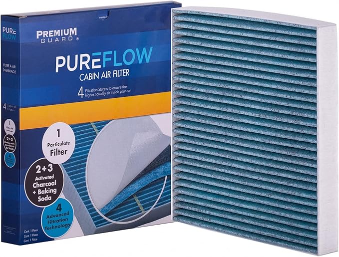 PureFlow Cabin Air Filter PC99204X | Fits 2018-2024 Volkswagen Tiguan, 2019-2025 Jetta, 2022-2024 Taos, 2019-2025 Audi Q3, 2015-2024 VW GTI, 2020-2025 Atlas Cross Sport, Recirculation
