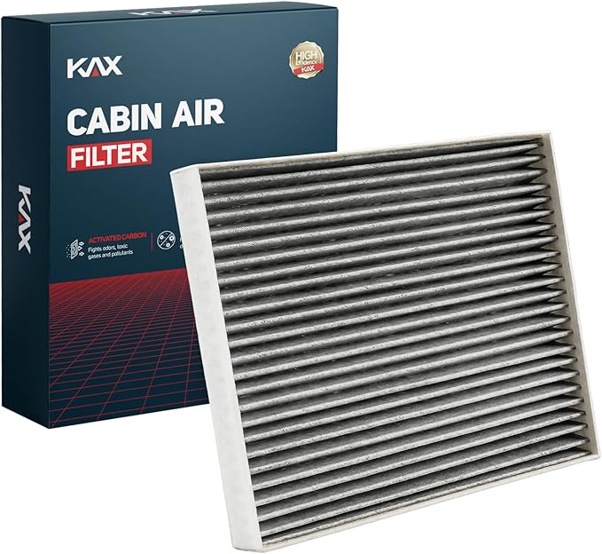 KAX HEPA Cabin Air Filter with Activated Carbon, CF12058 Replacement for Hyundai Accent 2018-2022, Elantra 2017-2020, Elantra GT, Kia Forte, Forte 5, Rio, Passenger Air Filter