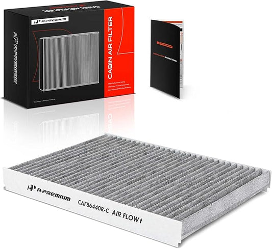 A-Premium Cabin Air Filter w/Activated Carbon Compatible with VW Jetta 1993-2005, Passat 2001-2005, Golf 1993-2006, Beetle 1998-2010, Cabrio 1995-2002 & Audi TT 2000-2006, Replace# 1J0819644