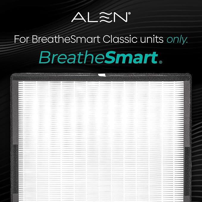 Alen Air Filter BF35-Odor Replacement HEPA Filter for BreatheSmart Classic Air Purifier - Captures Allergens & Mold + Pet Dander & Odors (1 Filter)