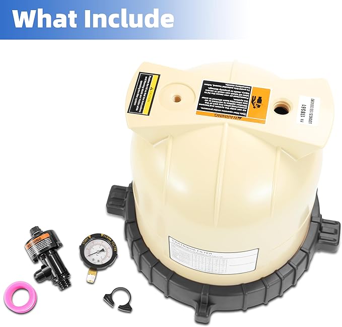 178561 Pool Filter Lid Replacement Compatible with Pentair Clean & Clear CC75, CC150,CC200 Cartridge & DE Filters Include Part Number 190058 9820980 59052900