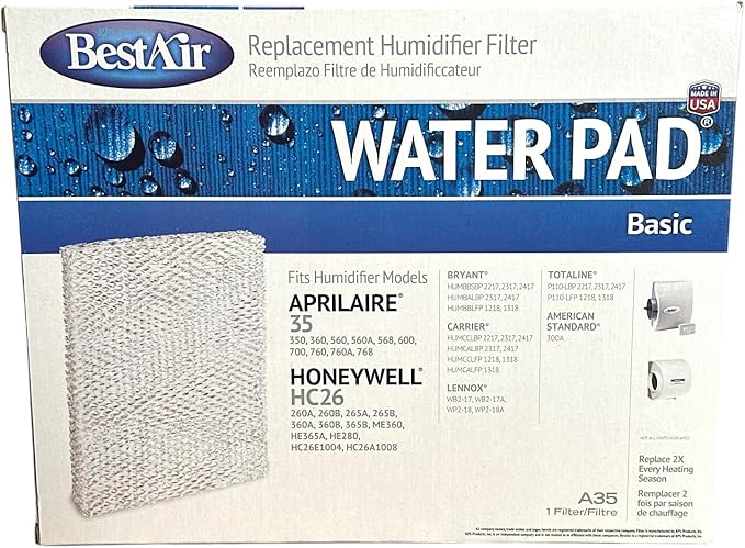 BEST AIR Humidifier Filter A35 (Pack of 2)