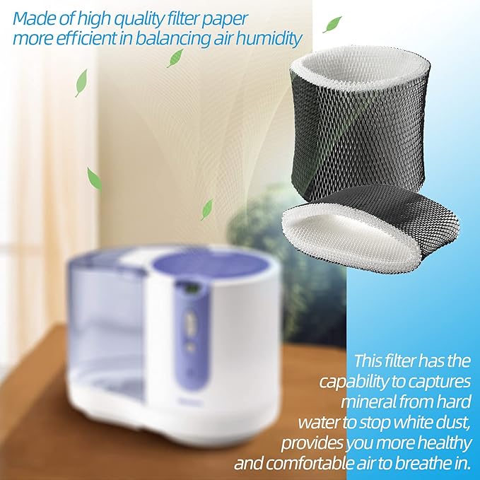 ANTOBLE Humidifier Filter Wick Replacements for Holmes HWF65 HWF65PDQ-U, Replace Part # HWF65CS Filter C - 2 Pack