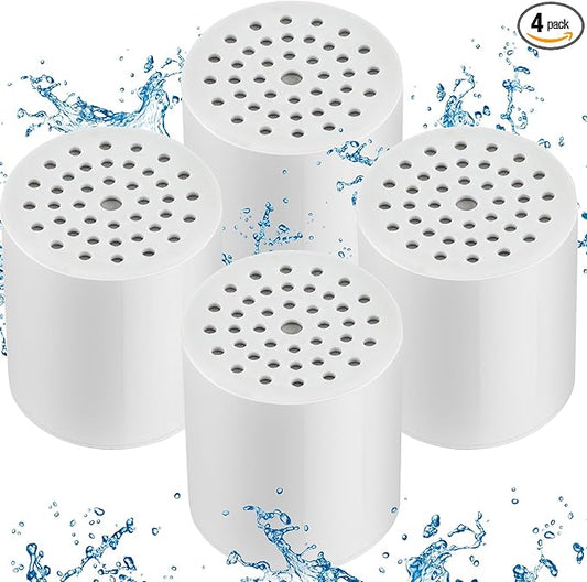 4 Pack 15 Stage Shower Filter Replacement Cartridge Filter with Vitamin C Shower Head Replacement for Hard Water by Cenipar