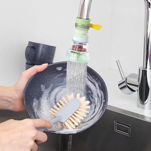 3 Pcs Faucet Filter Set - Water Faucet Extenders 360 Rotating, Adjustable Water Purifier for Sink (0.83 x 2.6 x 1.85), Easy to Install and Store, Reduce Water Waste, Good for Kitchen and Bathroom