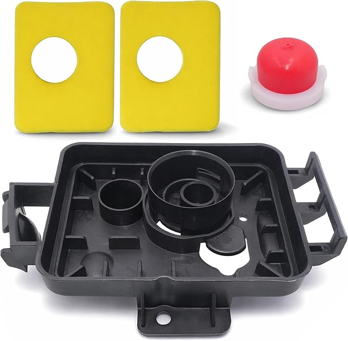 Air Filter Kit – w/ 595663 Air Filter Base, 595660 Air Cleaner Cover & 799579 Air Cleaner Foam Filter – Compatible with 450E 500E 550E 550EX Lawn Mower – Spark Plug & Governor Spring Kit