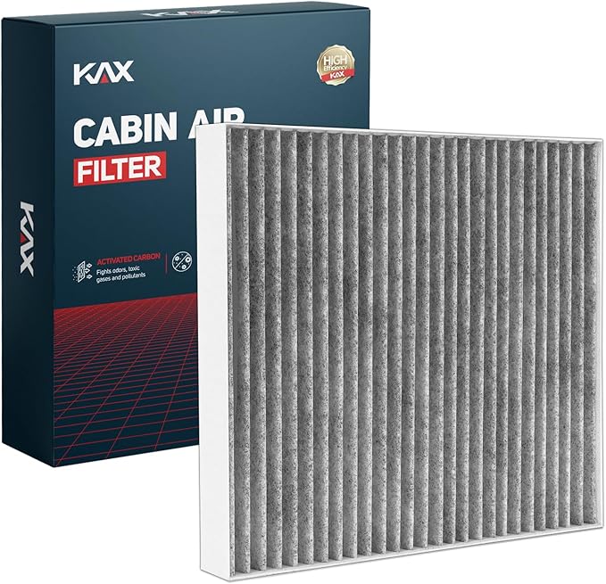 KAX HEPA Cabin Air Filter with Activated Carbon, CF10729 Replacement for Ram 1500/2500/3500, Dodge Journey, Avenger, Caliber, Jeep Patriot, Compass, Chrysler 200, Sebring, Strong Adsorption Air Filter