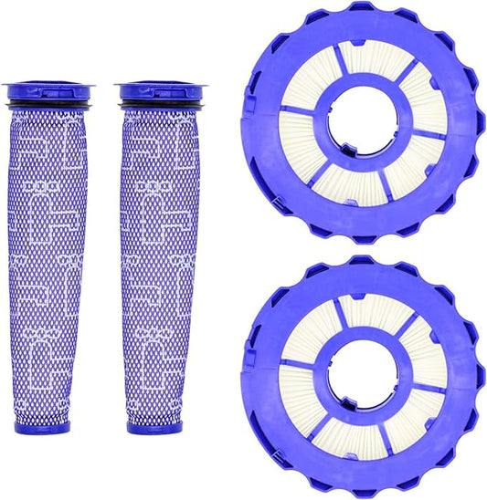 SCREENTRONICS Pre & Post Motor HEPA Filters Compatible Replacement for Dyson DC40 Light/Slim Ball Animal Multi Floor Origin and Total Vacuum Cleaner Part # 923587-02, 922676-01 (2 Pack)