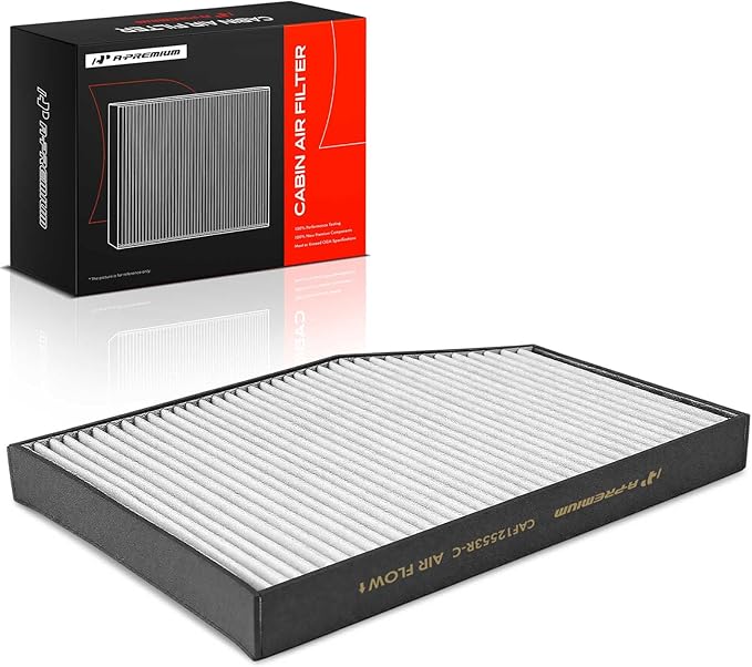 A-Premium Cabin Air Filter with Activated Carbon Compatible with BMW 330e, 330e xDrive, 330i, 330i xDrive, X3, 430i, 430i Gran Coupe, 430i xDrive, 230i, X4, Z4, i4, M240i, M340i, M4 & Toyota GR Supra