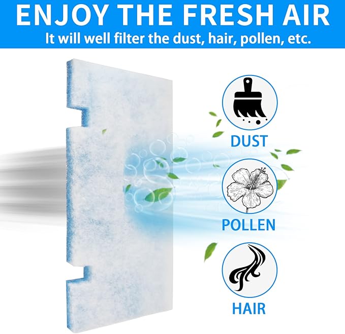 Tikfoam RV AC Filter, 14 X 7.5 RV Air Conditioner Filters, RV Air Filters 3313107.103 ，3105012.003, 4 Filters AC Filters