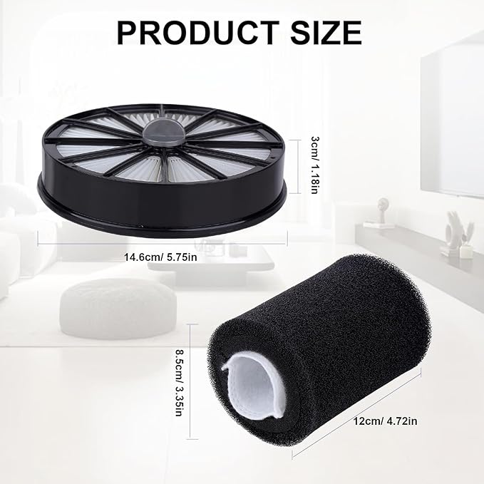 2087 Filter Replacement Compatible for Bissell Pet Hair Eraser Lift-Off Upright Vacuum Models-2087 Series,20872,20874,20878,2087Q,2087R, Vacuum Filter Replacement Accessories, Compare to Part#1612637