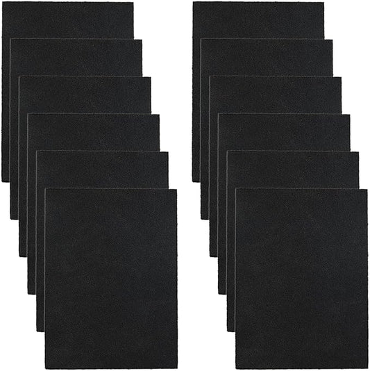 12 Pcs Range Hood Charcoal Filter Compatible with Broan-NuTone 43000 Series Range Hood, Replace Part Number BP58, 7.75" x 10.5" Charcoal Filter, Effectively Absorb Kitchen Fumes