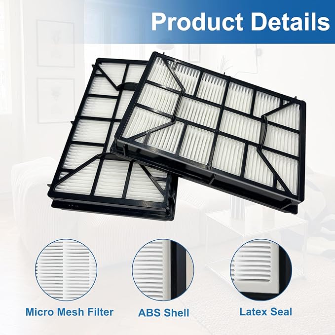 EF-12 HEPA Filter Replacement Compatible with Kenmore 62731, 52731, 81615, 81614, BC4026 Canister Vacuum Cleaners, Part #591021101 (2 Pack)
