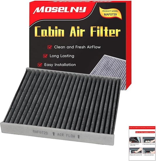 CF10729 Cabin Air Filter with Activate Carbon,Fits for Dodge Caliber 07-12,Avenger 08-14,Journey 09-19; Ram 2011-2015; Chrysler Cirrus 07-10,Sebring 07-10; Jeep Compass,Patriot, Replace# 5058693AA