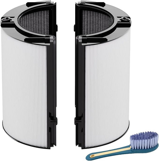 Leemone 360° Combi 2 in 1 HEPA+Carbon Replacement Filter Compatible with Dyson HP1 TP06 HP06 PH02 PH01 PH03 PH04 HP09 TP09 HP07 TP07 TP10 HP10, H13 Grade True HEPA Replacement Filter