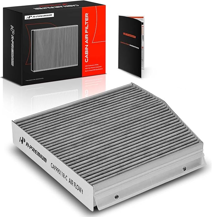 A-Premium Cabin Air Filter with Activated Carbon for Mercedes-Benz B250, B250e, CLA250,CLA35 AMG, CLA45 AMG, GLA250, GLA35 AMG, GLA45 AMG & Infiniti QX30, Irregular, Replace# A2468300018