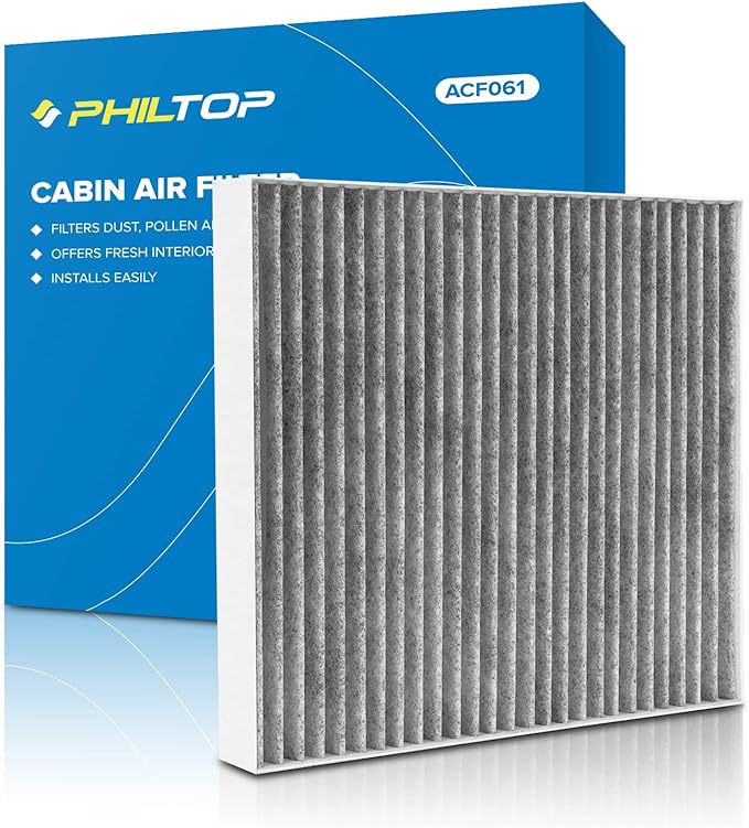 PHILTOP HEPA Cabin Air Filter w/Activated Carbon, Compatible with CF10729 Ram 1500 2500 3500 4500 5500, Dodge Journey, Avenger, Caliber, Jeep Patriot, Compass, Chrysler 200, Sebring
